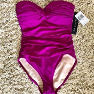 La Blanca purple one piece - size 8